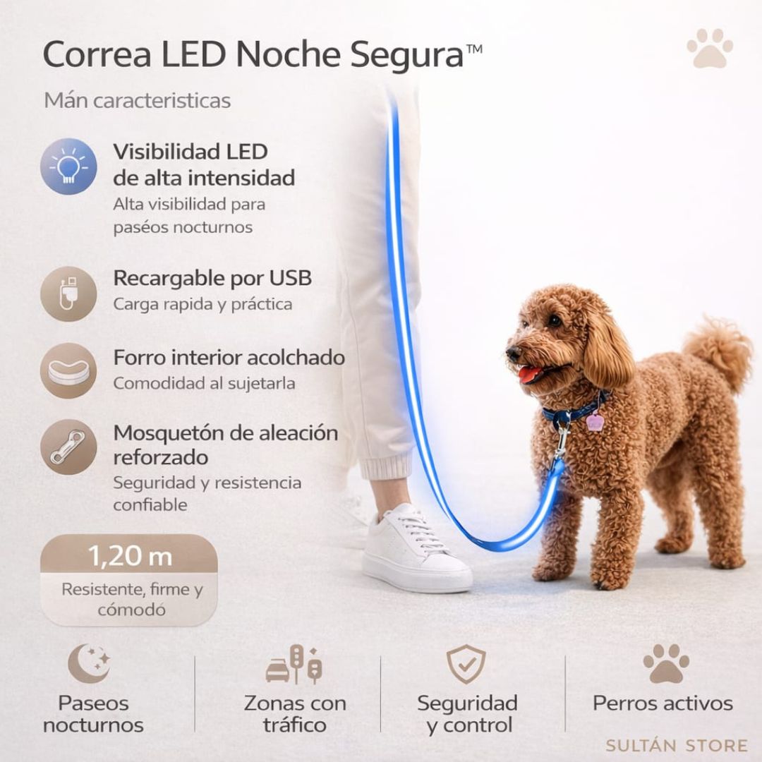 CORREA LED NOCHE SEGURA
